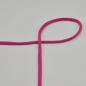 Preview: Kordel rund 6 mm in Fuchsia, Nahaufnahme der geflochtenen Oberfläche